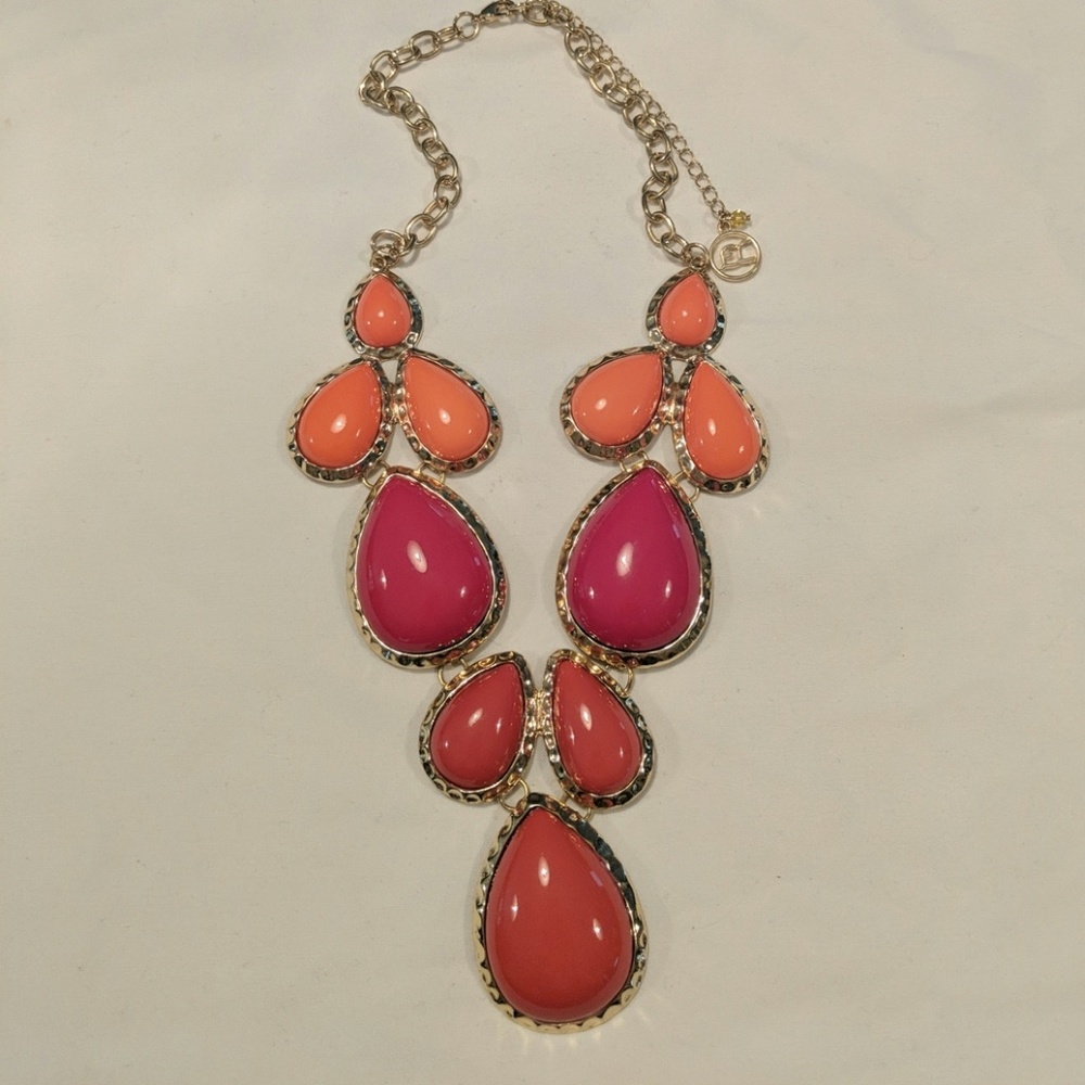 Bold statement necklace, bright colors